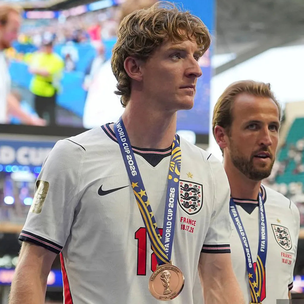 England football team celebrates World Cup success after earning the third-place bronze medal