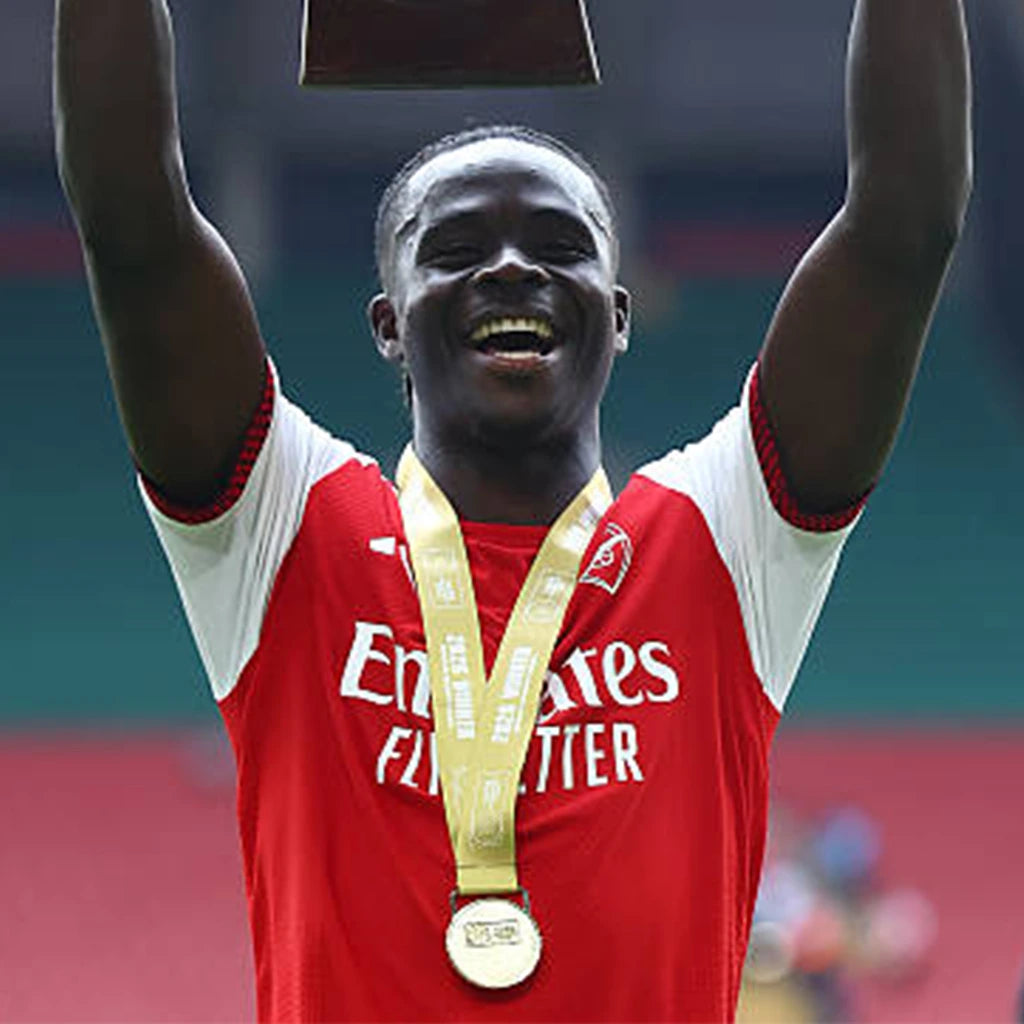Official Arsenal FA Community Shield 2026 gold medal collectible available to buy
