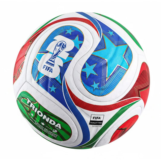 Colorful soccer ball with FIFA and Trionda for wc 2026