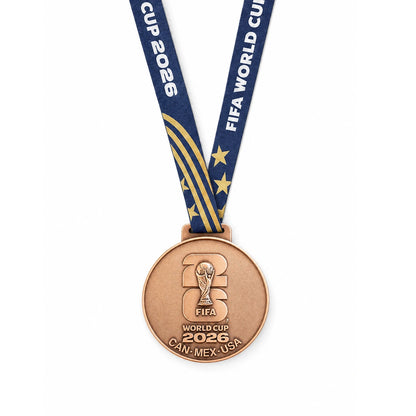England World Cup 2026 bronze medal front view on white background