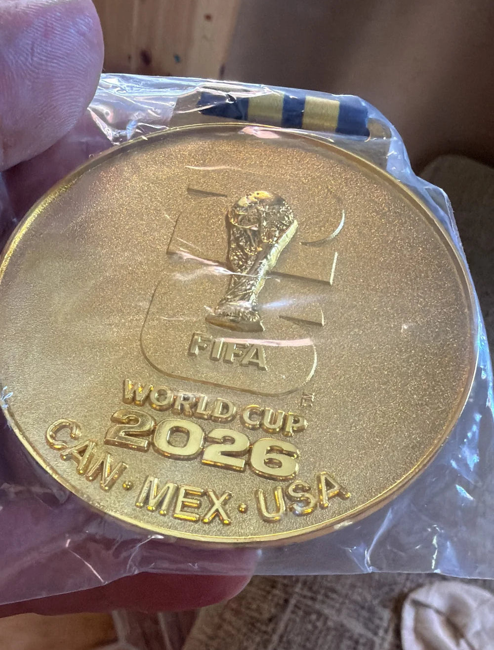 Spain national team proudly displaying their FIFA World Cup 2026 medals