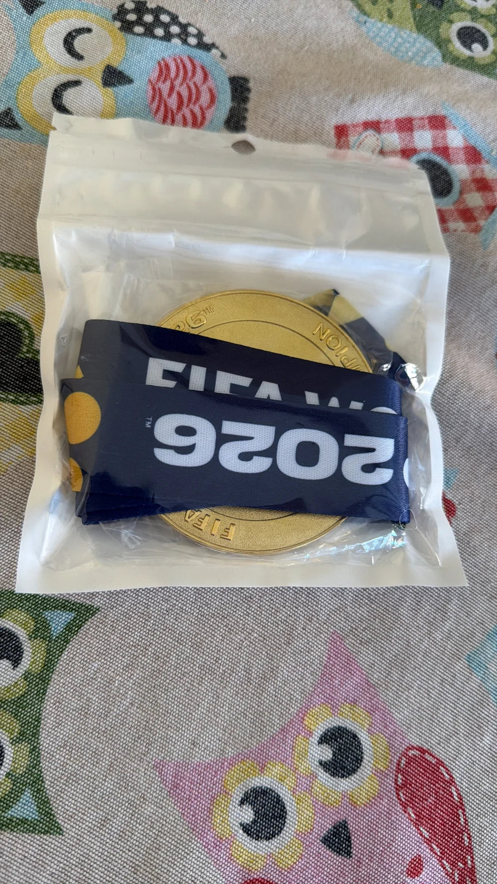 Spanish football players celebrate their 2026 World Cup victory with medals