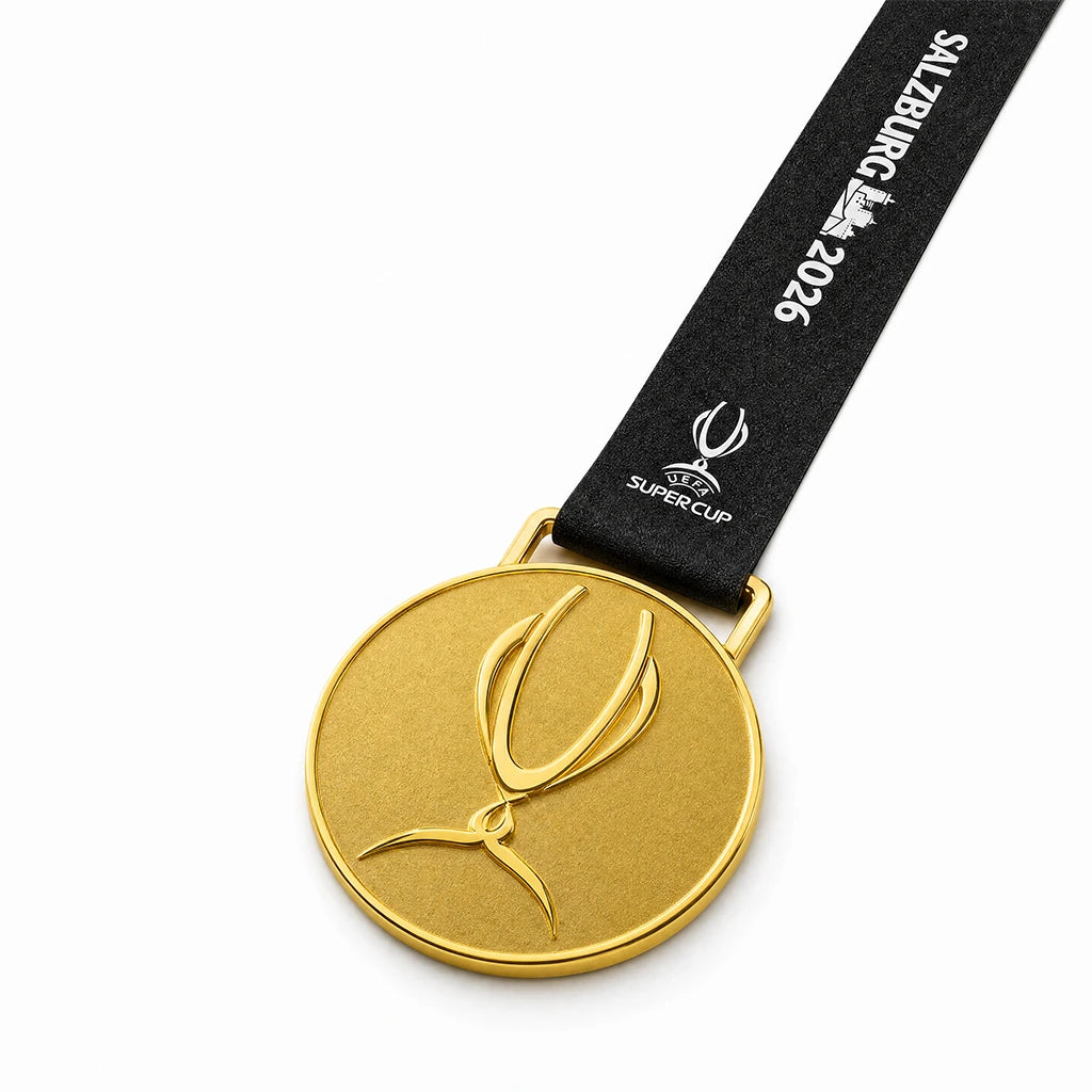 Médaille PSG Super Coupe 2026 dans son écrin avec ruban noir