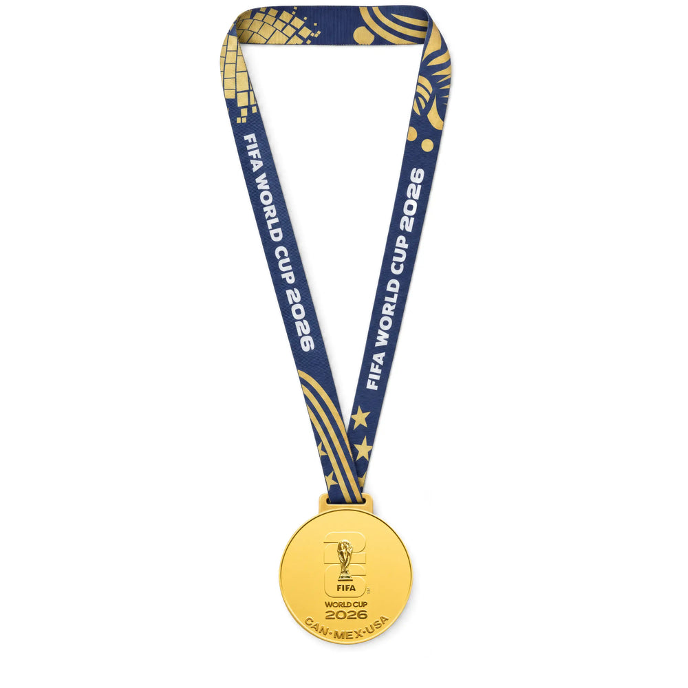 Gros plan sur la médaille d'or du championnat du monde 2026 de l'Espagne